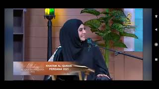 Zizi Kirana amp Ustazah Farhatul bertaranum di Khatam Al Quran Perdana 2021  Surah Yasin ayat 130 [upl. by Hanauq]