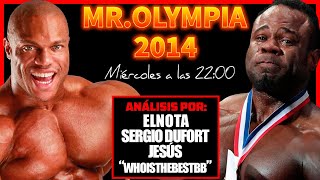 Mr Olympia 2014 Revival analizado y comentado por El Nota Sergio Dufot y Jesús Whoisthebest [upl. by Yelwar]