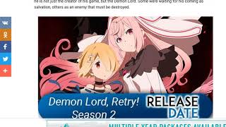 Demon Lord Retry Season 2 [upl. by Acissej25]