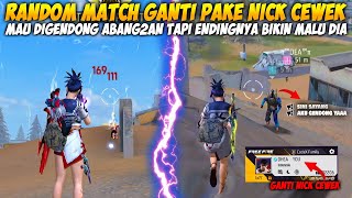 MAIN RANDOM MATCH NYAMAR JADI CEWEK GUA MAU DIGENDONG ABANG2AN MALAH ENDINGNYA BIKIN MALU [upl. by Huntingdon]