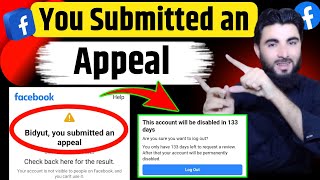 How To Solve You Submitted an Appeal Problem in 2023  You Submitted an Appeal Facebook [upl. by Rediah]