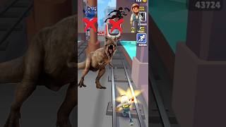 Dino🆚Ninja 🆚 Subway Surfers gamplay gaming games gameplay subwaysurfersshorts [upl. by Hewett]