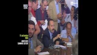 Settembre 1992  RaiStoria larresto del padrino Carmine Alfieri [upl. by Eillas]