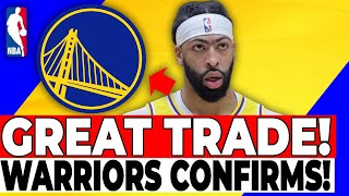 LAST MINUTE ANTHONY DAVIS WITHOUT COMMERCIAL BLOCK WARRIORS INVOLVED GOLDEN STATE WARRIORS NEWS [upl. by Eixel]