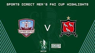 Sports Direct Mens FAI Cup QuarterFinal  Galway United 40 Dundalk  Highlights [upl. by Dichy]