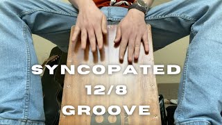 Cajon  Syncopated 128 Groove [upl. by Yramanna]