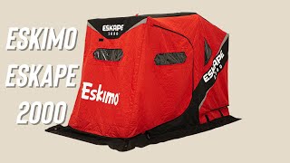 Eskimo Eskape 2000 Ice Fishing Sled Shelter  Eskape Series [upl. by Eerpud]