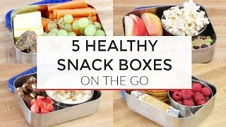 5 Easy Healthy Snack Boxes for OnTheGo [upl. by Princess]