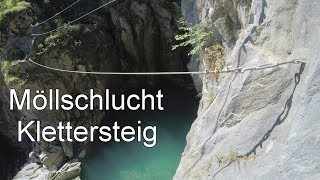 Möllschlucht Klettersteig SchluchtFerrata am Fuße des Großglockners Österreich [upl. by Moira]