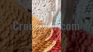 Chunky Crochet blanket pattern free [upl. by Enilhtak955]