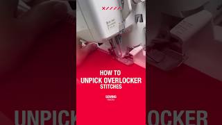 How to unpick overlocker stitches sew sewinglove diy sewingproject handmade sewingpartner [upl. by Okun38]