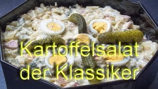 Kartoffelsalat der Klassiker mit Gurke Ei Fleischwurst und Apfel [upl. by Tnomel]