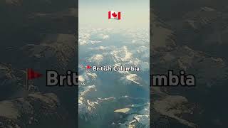 British Columbia from above flight travel Canada shorts views [upl. by Rahs]