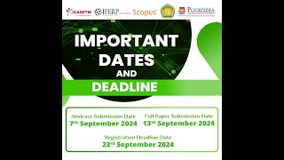 Call For Papers and Important Dates  𝐈𝐂𝐀𝐒𝐄𝐓𝐌𝟐𝟎𝟐𝟒  Jakarta Indonesia [upl. by Fernand779]