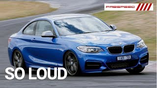 MY M235i GETS FABSPEED CATLESS DOWNPIPE ITS SO LOUD [upl. by Nnylahs]