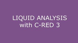 Liquid Analysis in SWIR with CRED 3 [upl. by Elka359]