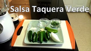 Salsa Taquera Verde  Green Salsa for Tacos [upl. by Enyleve]