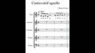 Alleluia Cantico dellAgnello Frisina tenori [upl. by Felske403]