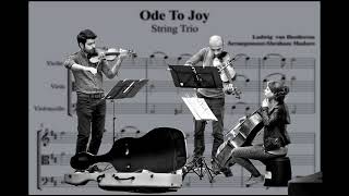 Ode To Joy Violin Viola and Cello Trio Arrangement [upl. by Ttekcirc]