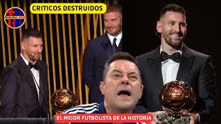 💥 MESSI GANA SU OCTAVO BALÓN DE ORO HACIENDO HISTORIA EN EL FUTBOL CRITICOS QUEDAN DESTRUIDOS ❌ [upl. by Matuag917]