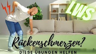 Kreuzschmerzen  diese Übungen helfen Rückenschmerzen LWS  akute Lumbalgie Lumboischialgie [upl. by Maleeny]