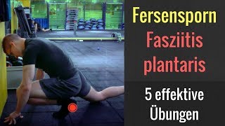 Fersensporn und Fasziitis plantaris  5 Übungen gegen Schmerzen in der Ferse  AskDocShow EP 37 [upl. by Robson213]