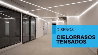 Cielorrasos tensados Innovadores  Estrellados Impresos Lineas de Luz y más  Inspírate [upl. by Gladdie158]