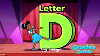 Letter D Song  Letter Recognition and Phonics with Gracie’s Corner  Nursery Rhymes  Kids Songs [upl. by Fradin]