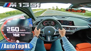 BMW M135i xDrive F40 TOP SPEED on AUTOBAHN NO SPEED LIMIT by AutoTopNL [upl. by Erlandson]