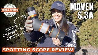 Maven S3A Spotting Scope Review Tested Birding Hunting amp Target Shooting [upl. by Valene]