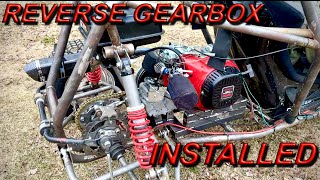 Budget Crosskart Reverse Gearbox Install Harbor Freight Predator Big Block KJ Raycing VF1 [upl. by Arreik]