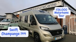 £56000 Motorhome Video Tour Swift Champange 144 Motorhome Tour [upl. by Erehpotsirhc]