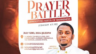 Prayer Battles Against Satanic Seeds of Barreness [upl. by Oirrad342]