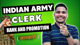 Indian army soldier clerk rank and promotion details 202122 l Indian army ranks promotion [upl. by Inkster967]