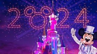 4K Disneyland Paris 20232024 New Years Eve Fireworks NYE [upl. by Meil899]