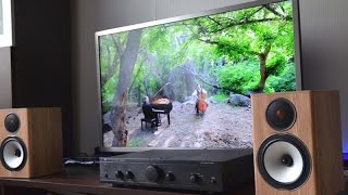 Cambridge Audio A1  Monitor Audio BX1 sound test HQ [upl. by Kerry19]