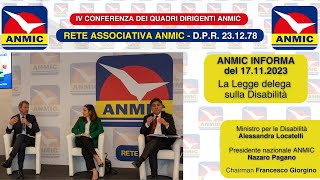 La Legge delega sulla Disabilità  ANMIC Informa 17 11 2023 [upl. by Lynnett690]