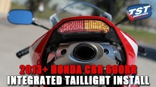 How to  Honda CBR 600RR 20132019 Integrated Taillight amp Relay Installation [upl. by Renie]