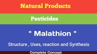 Malathion pesticide  Structure  Uses  reaction and synthesis [upl. by Brandes]