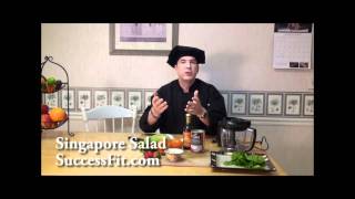 Singapore Salad  Fruit and Coconut Recipe  Super Foods [upl. by Severson]