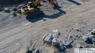 GeoBreak  Nxburst  Blasting 7 METERS from Excavator [upl. by Olympia]