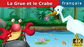 La Grue et le Crabe  Crane and The Crab in French  Contes De Fées Français FrenchFairyTales [upl. by Couchman]