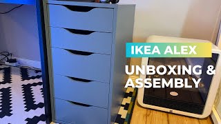 Ikea Alex Drawer Unit Unboxing amp Seamless Assembly Guide 🏠✨ [upl. by Cord]