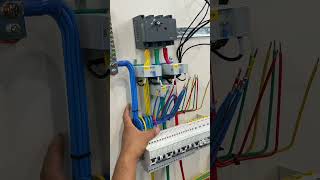 electrician work final board connection diagram 3phase dp wiring shortvideo [upl. by Haeel]