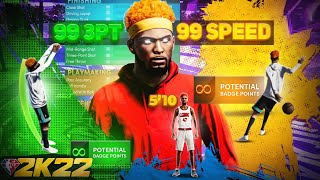 THIS NEW 510 META GUARD BUILD WILL BREAK NBA 2K22 HOF BLINDERS WITH A 99 SPEED IS BROKEN NBA 2K22 [upl. by Eward]