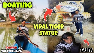 Tal Pokhara tira boating gardai  Viral tiger statue Rampur Palpa  VLOG 82  Anish Ghimire [upl. by Marlyn]