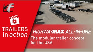 FAYMONVILLE HighwayMAX All In One the modular trailer concept for the USA [upl. by Arnst75]