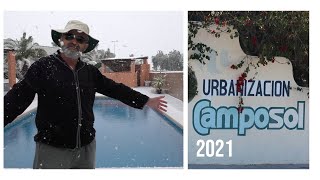 Camposol Spain Snow April 1st 2021 [upl. by Dralliw]