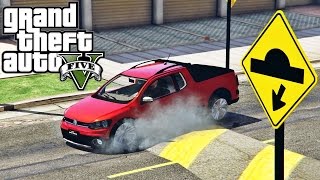 GTA V DESAFIO DA SAVEIRO CROSS G6 NA FIXA SERÁ QUE PASSA NA LOMBADA [upl. by Nesmat]