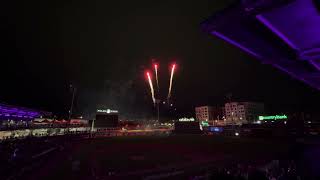 ‘Sparks Fly’ Fireworks at Polar Park  Worcester Red Sox [upl. by Christabella]